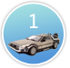 De Lorean Badge